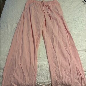 SO Light Pink and White Striped Straight Leg Pants